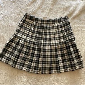 Urban outfitters pleated plaid skirt